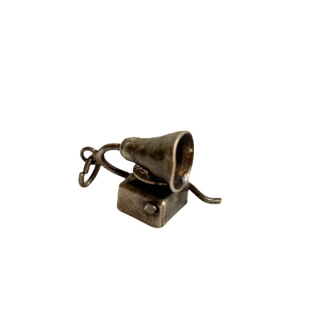 Vintage Phonograph Record Player Charm‎ Articulated
